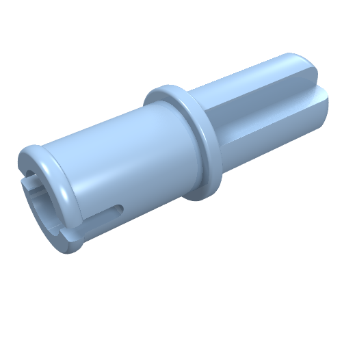 Technic Axle Pin without Friction Ridges Lengthwise Bright Light Blue