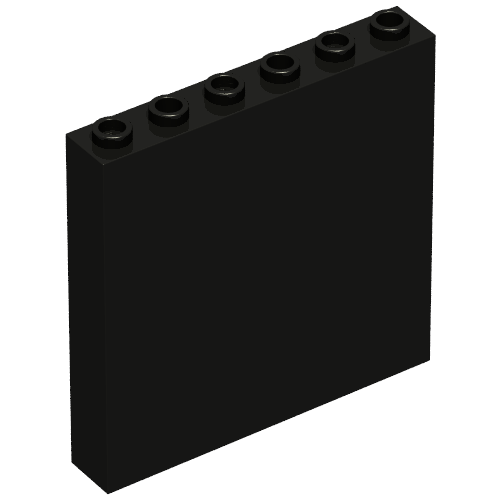 Brick 1 × 6 × 5 Black