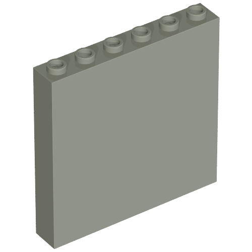 Stein 1 × 6 × 5 Hellgrau