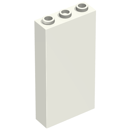 Brick 1 × 3 × 5 without Side Supports White