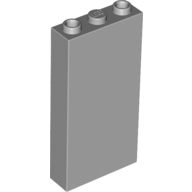 Stein 1 × 3 × 5 mit Seite Stützen Hellblaugrau