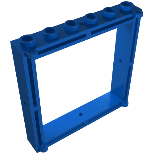 Fenster 1 × 6 × 5 Blau