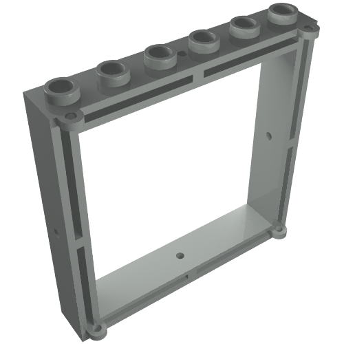 Window 1 × 6 × 5 Light Gray