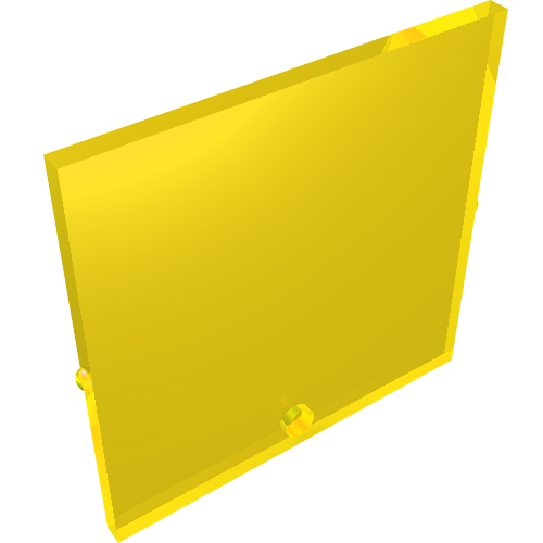 Glas für Fenster 1 × 6 × 5 Transparent-Gelb