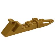 Werfer, Dragon Slider, 2 × 9 mit Ring / Unterkiefer, Abzugshaken, Minifiguren-Halter in Perlgold