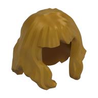 Hair Mid-Length, Wavy, Bangs Perlgold