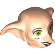 Minifig Head Special, Dobby with Smile Print Hellnougat