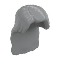 Hair Long with Side Parting (with extra tolerance) Light Bluish Gray