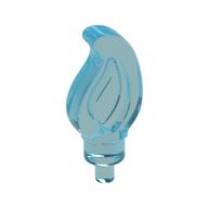 Wave / Flame Small with Pin Transparent-Hellblau