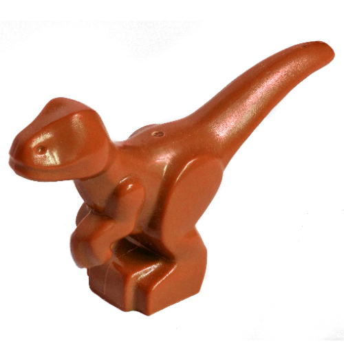 Animal, Dinosaur, Raptor, Baby [PLAIN] Dunkelorange