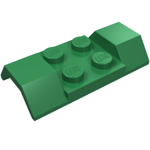 Wheel Arch, Mudguard 2 × 4 [Smooth] Green