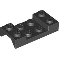 Wheel Arch, Mudguard 2 × 4 Studded Schwarz
