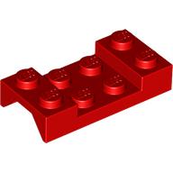 Wheel Arch, Mudguard 2 × 4 Studded Red