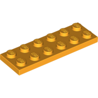 Plate 2 × 6 Bright Light Orange