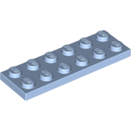Plate 2 × 6 Bright Light Blue