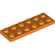 Plate 2 × 6 Orange