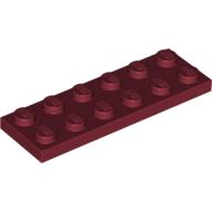 Platte 2 × 6 Dunkelrot