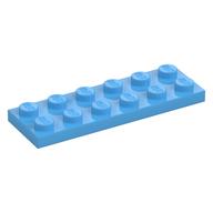 Platte 2 × 6 Mittelblau
