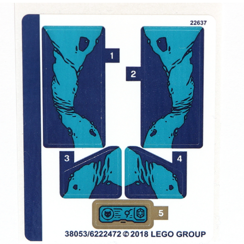 Stickerbogen für Set 76101-1 [Keine Farbe/Beliebige Farbe]