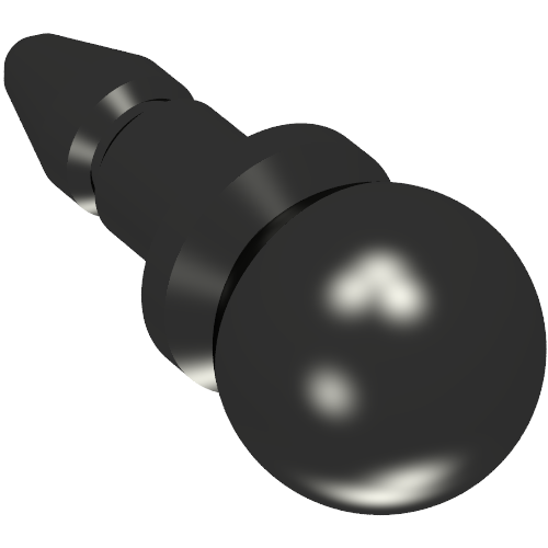 Belville, Musical Instrument Microphone (aka Towball with Pointed Bar) Schwarz