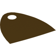 Neckwear Cape, Short, Straight Bottom, One Top Hole [Spongy Stretchable Fabric] Dark Brown