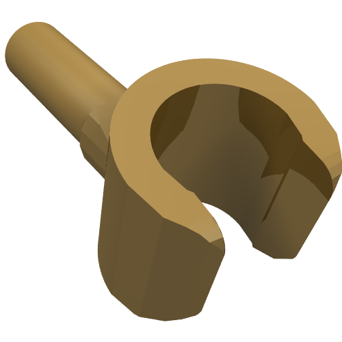 Minifig Hand Pearl Gold
