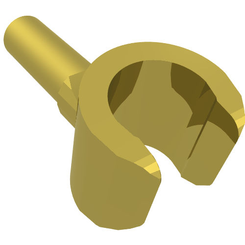 Minifig Hand Chrome Gold