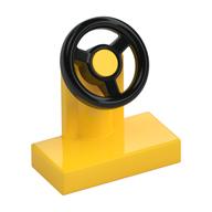 Steering Stand 1 × 2 with Black Steering Wheel Yellow