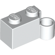 Scharnier Stein 1 × 4 [unterer] Weiß