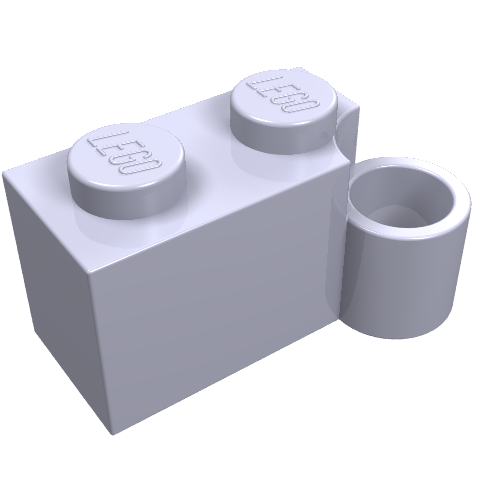 Hinge Brick 1 × 4 [Lower] Light Violet