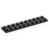 Platte 2 × 10 Schwarz