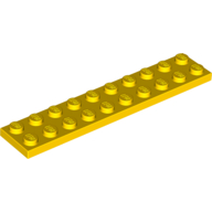 Platte 2 × 10 Gelb