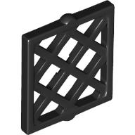 Window Pane Latticed 1 × 2 × 2 Schwarz