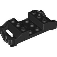 Wheel Holder, Train Wheel RC Train, Holder, Open Axle Schwarz
