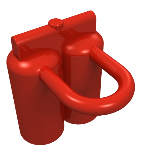 Minifig Neckwear Airtanks Rot