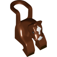 Minifig Neckwear Horse Suit / Costume Rotbraun