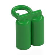 Minifig Neckwear Airtanks with Large Holes Bright Green