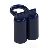 Minifig Neckwear Airtanks with Large Holes Dunkelblau