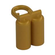 Minifig Neckwear Airtanks with Large Holes Pearl Gold