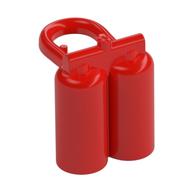 Minifig Neckwear Airtanks with Large Holes Rot