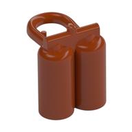 Minifig Neckwear Airtanks with Large Holes Dunkelorange