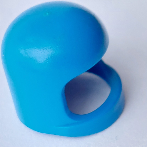 Helmet Classic with Thick Chin Guard without Visor Dimples Blue