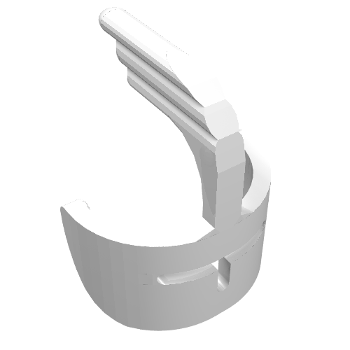 Headwear Accessory Visor Grille and Feather White