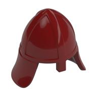 Helmet Castle with Neck Protector Dunkelrot