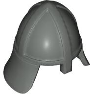 Helmet Castle with Neck Protector Dunkelgrau