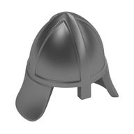 Helmet Castle with Neck Protector Metallic Silver