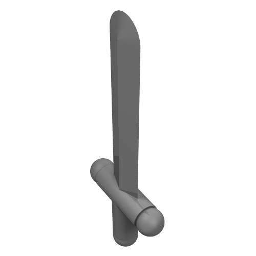 Weapon Sword / Shortsword Pearl Dark Gray