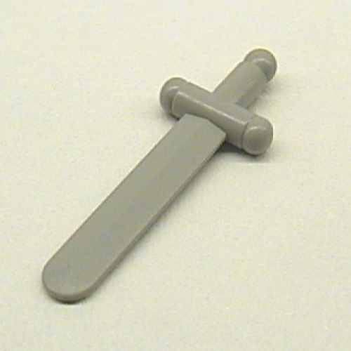 Weapon Sword / Shortsword [Shiny Solid Smooth ABS] Light Gray