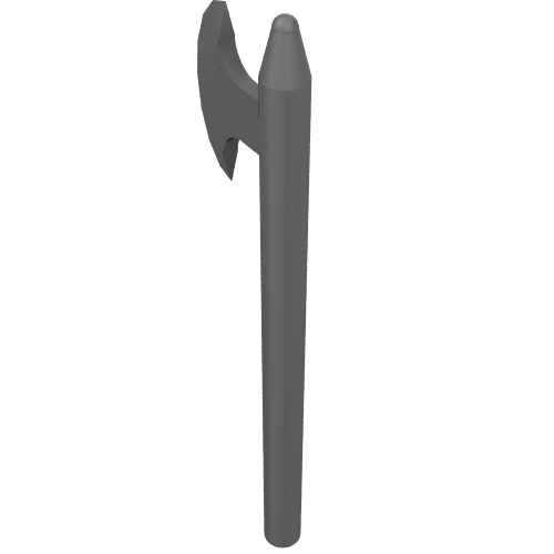 Weapon Halberd / Axe Pearl Dark Gray