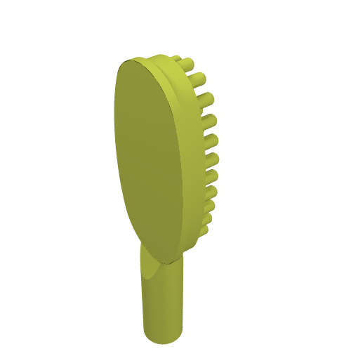Equipment Hairbrush Short Handle [10mm] Medium Lime